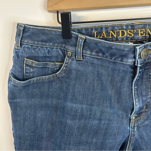 Lands’ End Fit 2 Denim Jeans, Size 18W, Mid-Rise, Straight Leg, Plus Size Womens - Picture 3 of 8